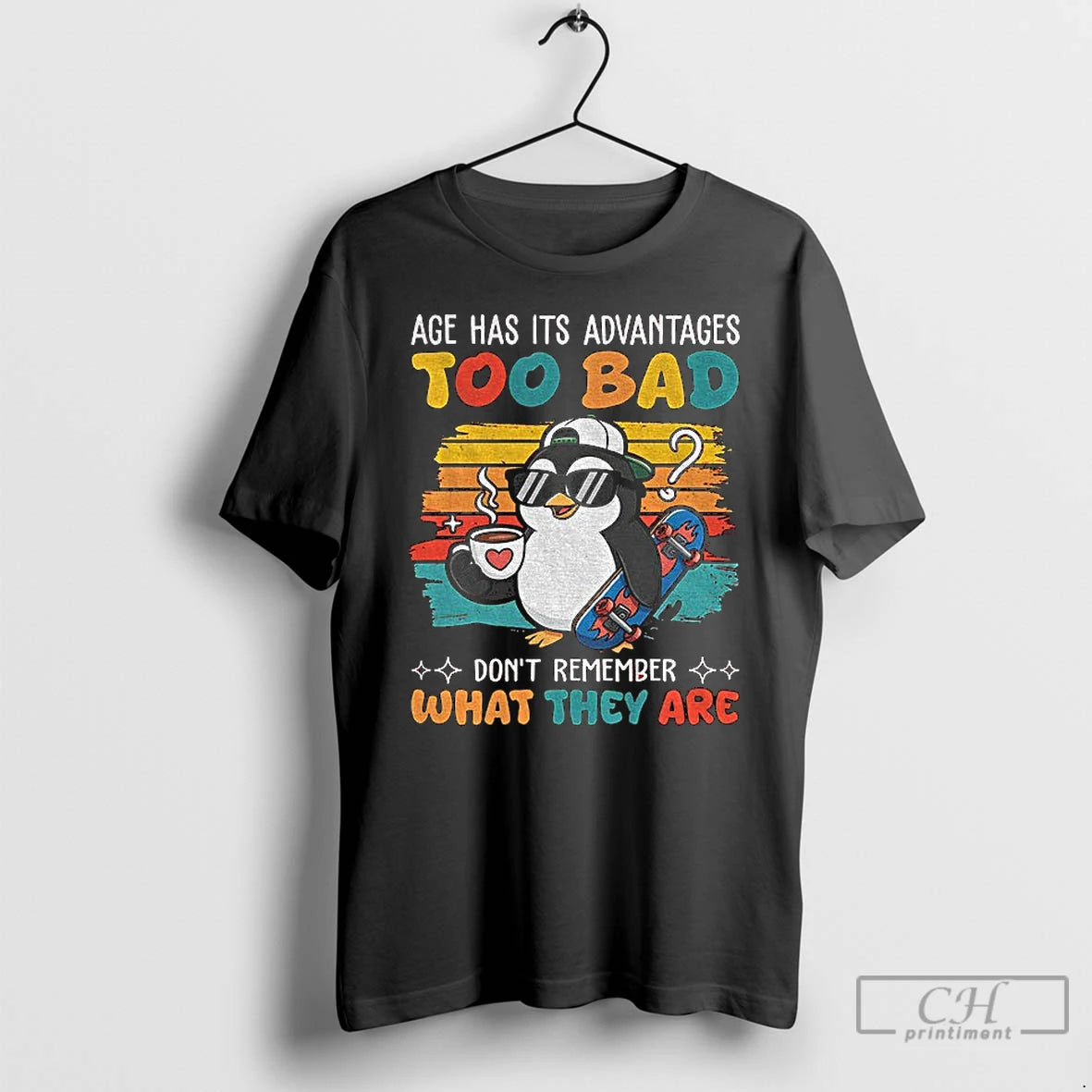 Premium Penguin Age Has Its Advantages Too Bad Dont Remember What They Are T Shirts Hoodie, Sweatshirt | InkRitualCo.com