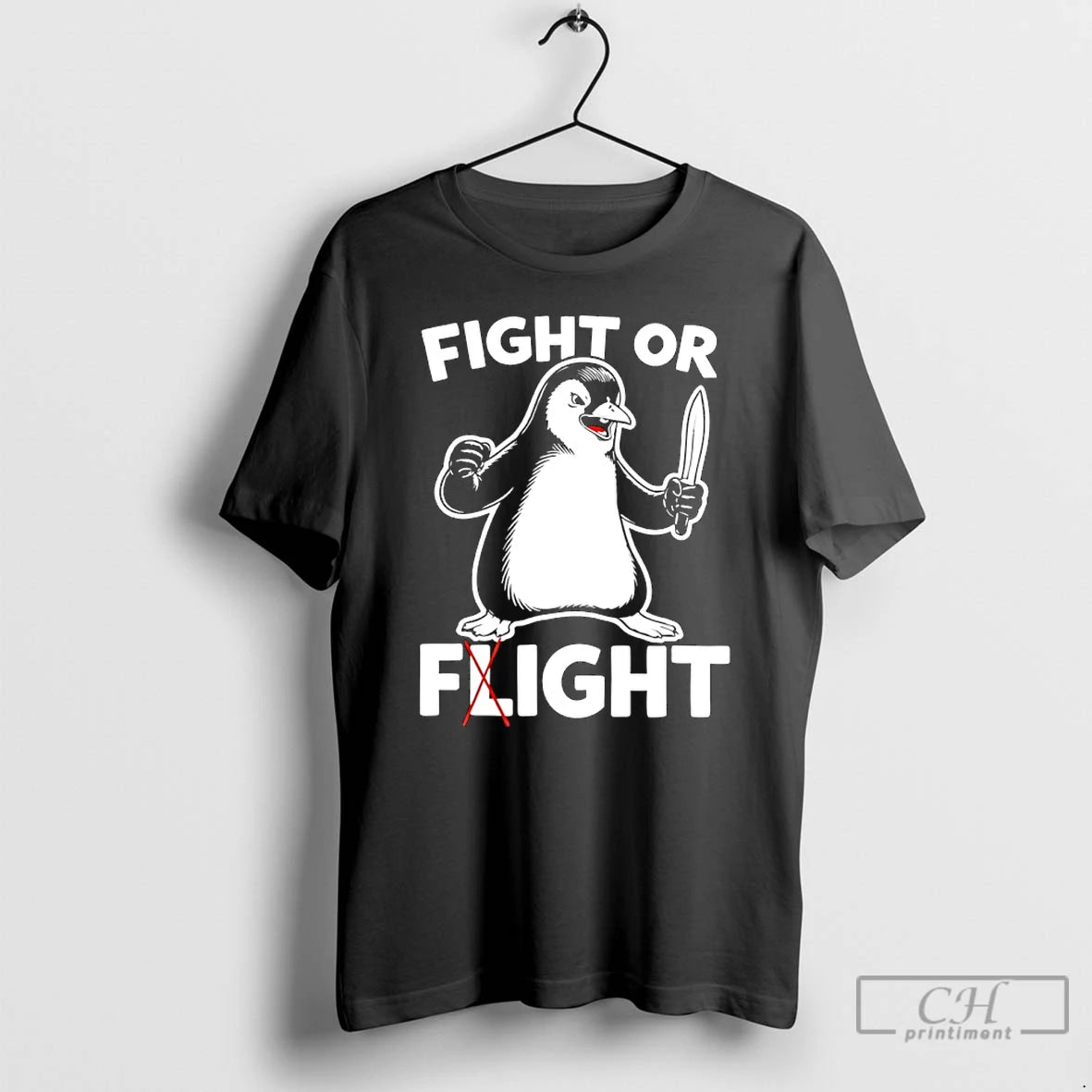 Premium Penguin Fight Or Flight 2026 Meme T-Shirts, Hoodie, Sweatshirt | InkRitualCo.com