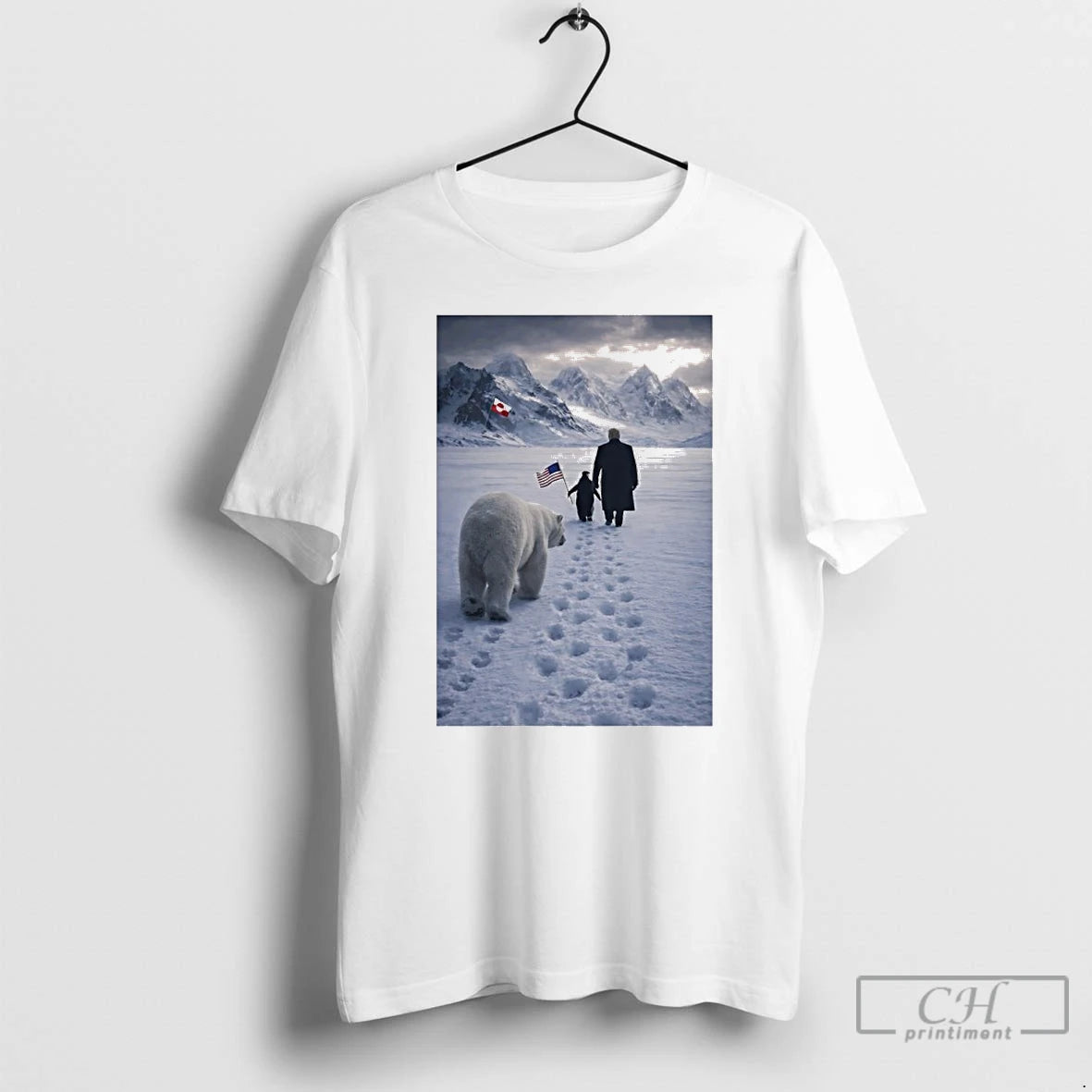 Premium Penguin With Trump And Polar Bear Greenland T-Shirts, Hoodie, Sweatshirt | InkRitualCo.com