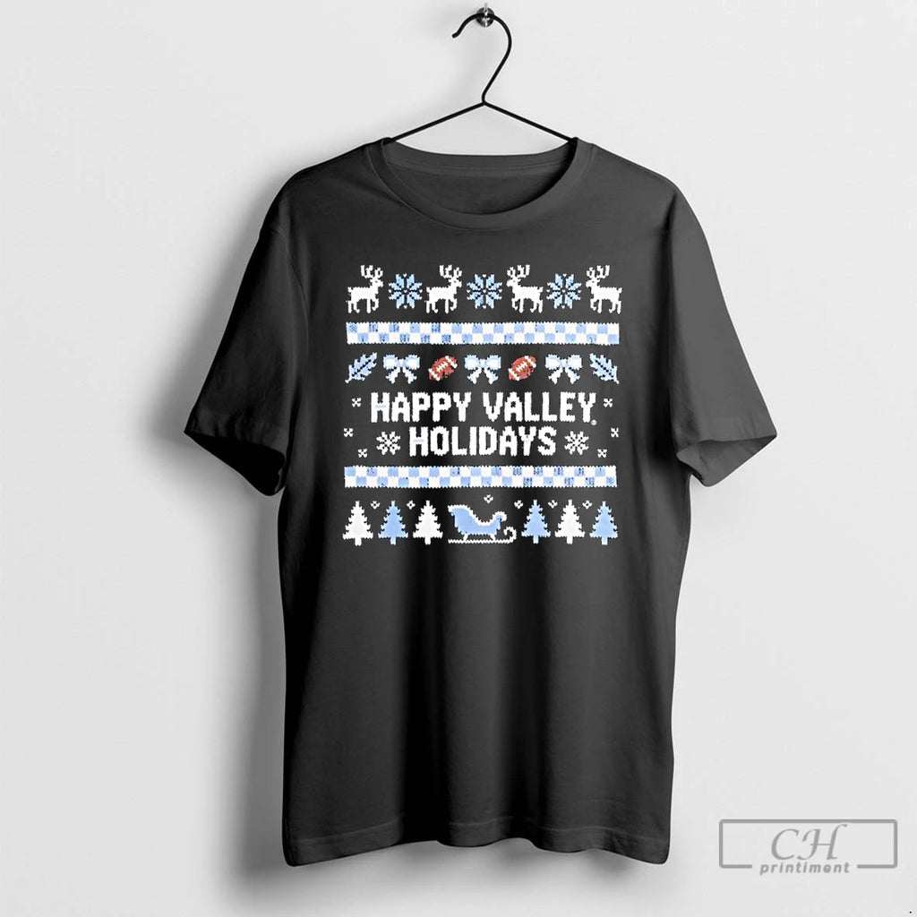 Premium Penn State Happy Valley Holidays Christmas T-Shirts, Hoodie, Sweatshirt | InkRitualCo.com