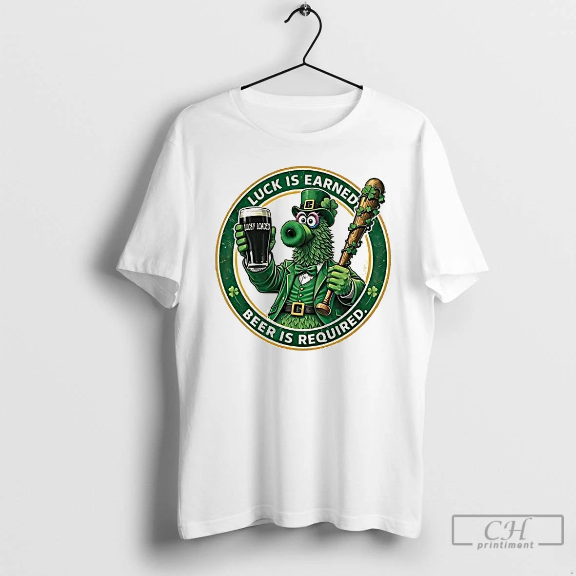 Premium Phanatic Phillies Luck Is Earned Beer Is Required St Patricks Day T Shirts Sweater Hoodie, Sweatshirt