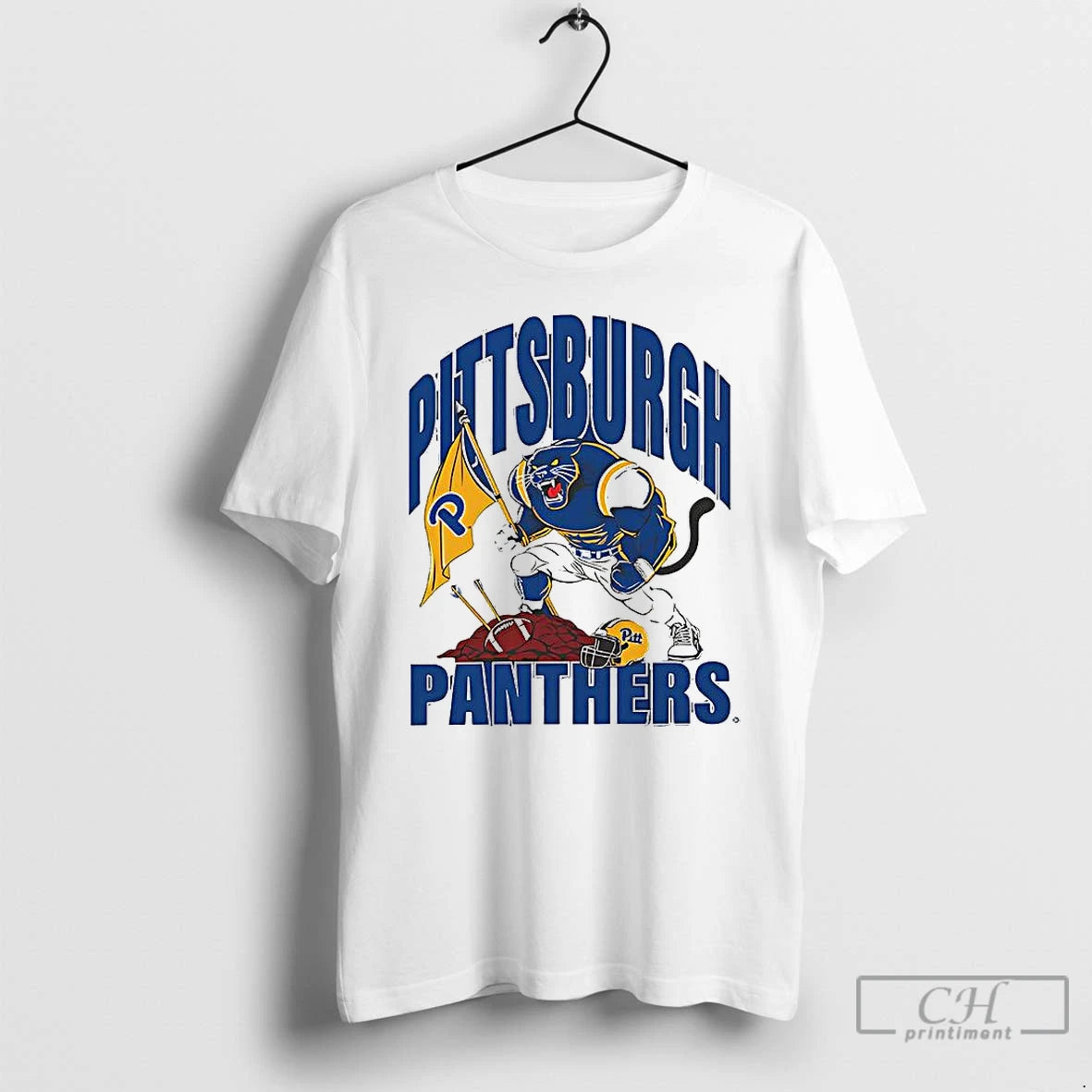 Premium Pittsburgh Panthers Football Youth Plant Flag Helmet Mascot T Shirts Hoodie, Sweatshirt | InkRitualCo.com