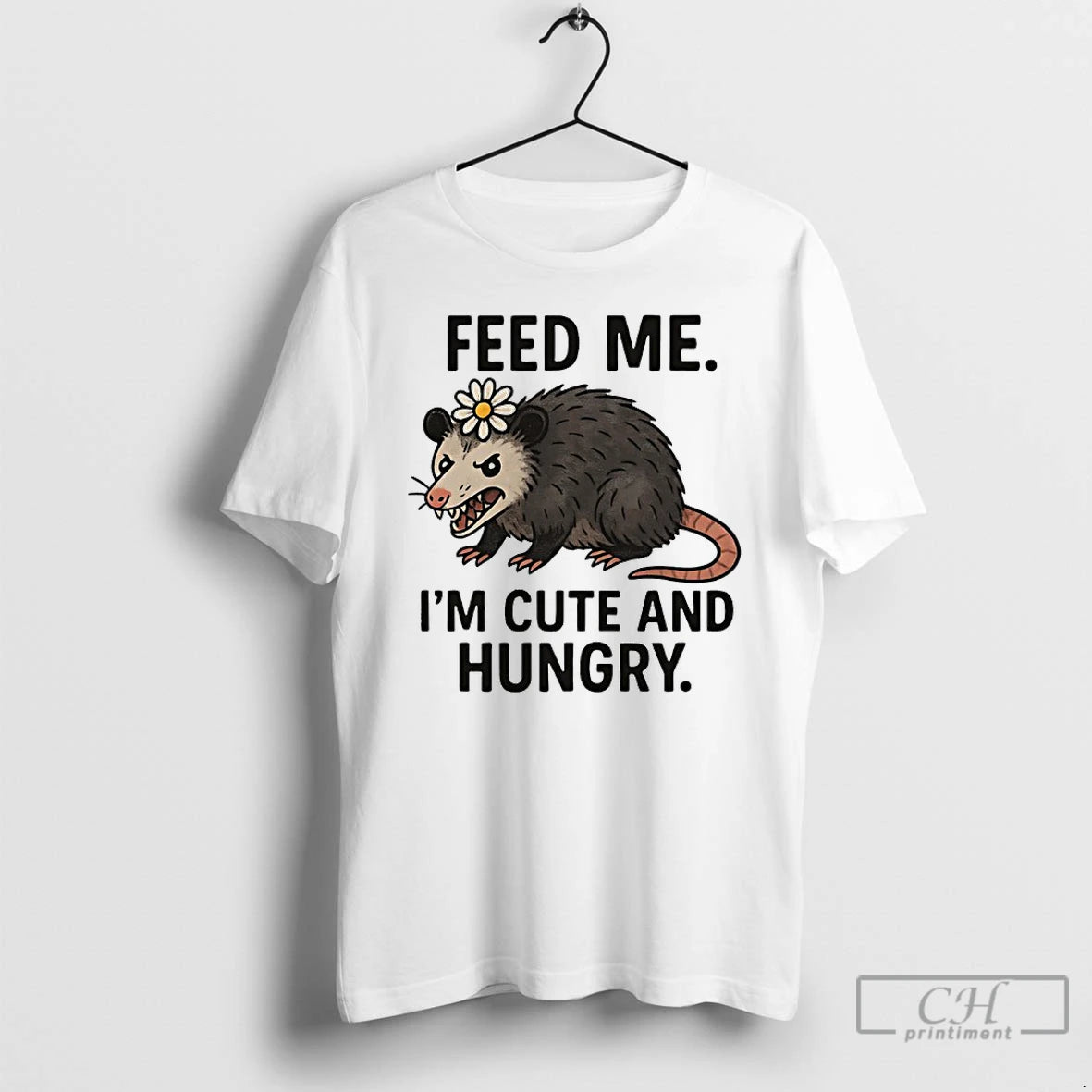 Premium Possum Feed Me Im Cute And Hungry T-Shirts, Hoodie, Sweatshirt | InkRitualCo.com