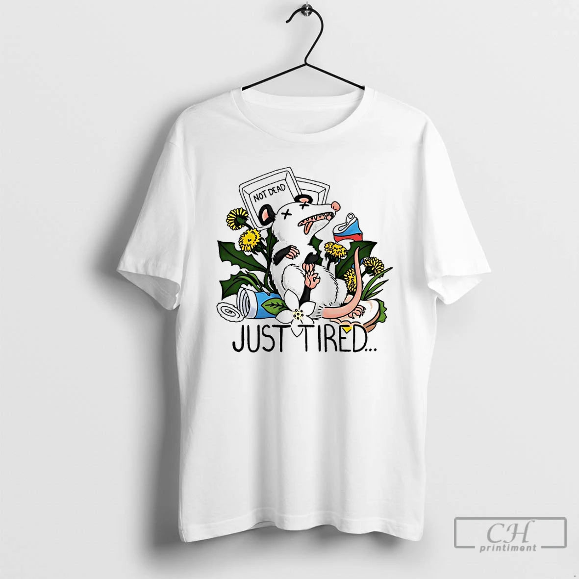 Premium Possum Not Dead Just Tired Meme T-Shirts, Hoodie, Sweatshirt | InkRitualCo.com