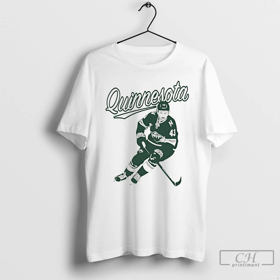 Premium Quinn Hughes 43 Minnesota Wild Hockey Quinnesota T-Shirts, Hoodie, Sweatshirt | InkRitualCo.com