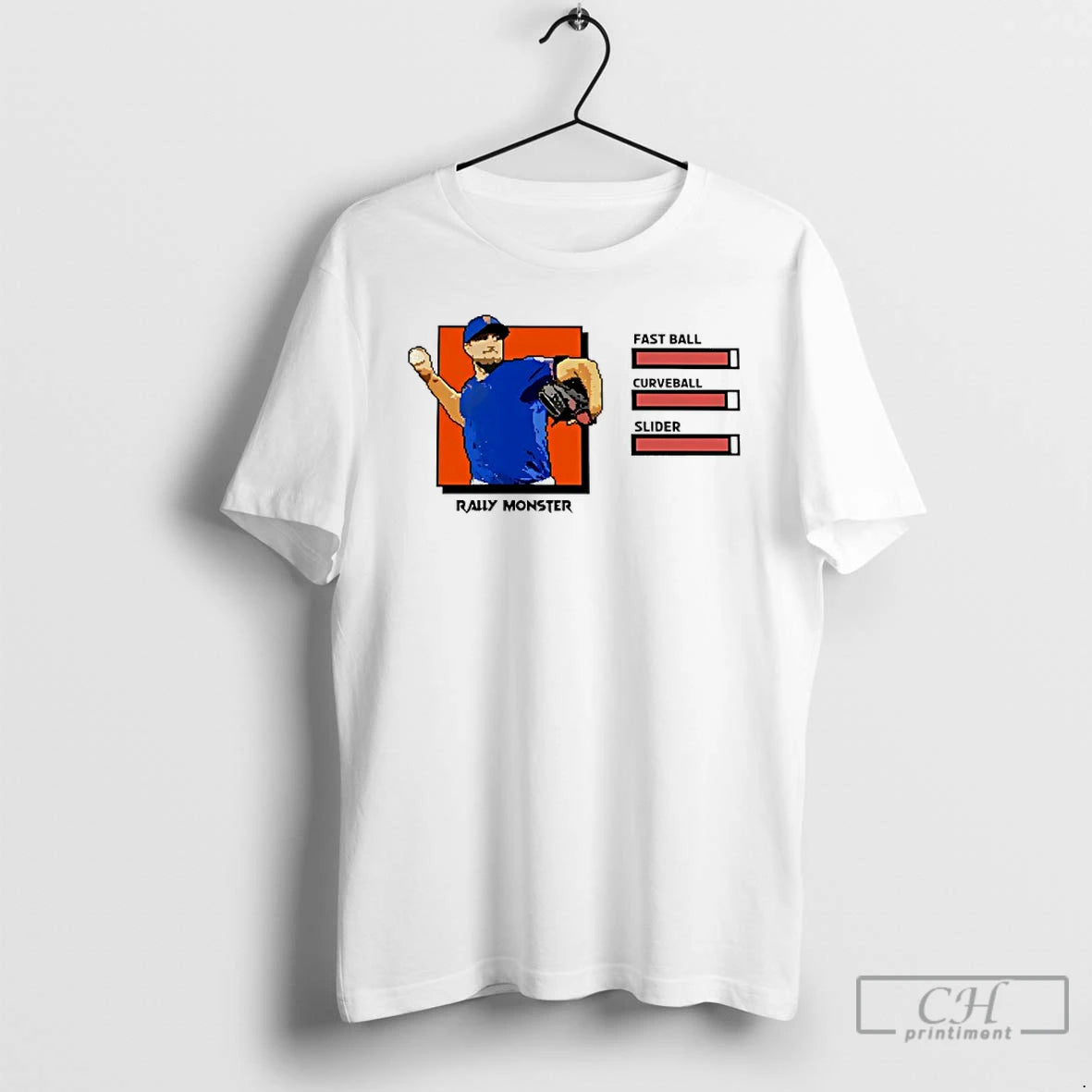 Premium Rally Monster Fastball Curveball Slider T-Shirts, Hoodie, Sweatshirt | InkRitualCo.com