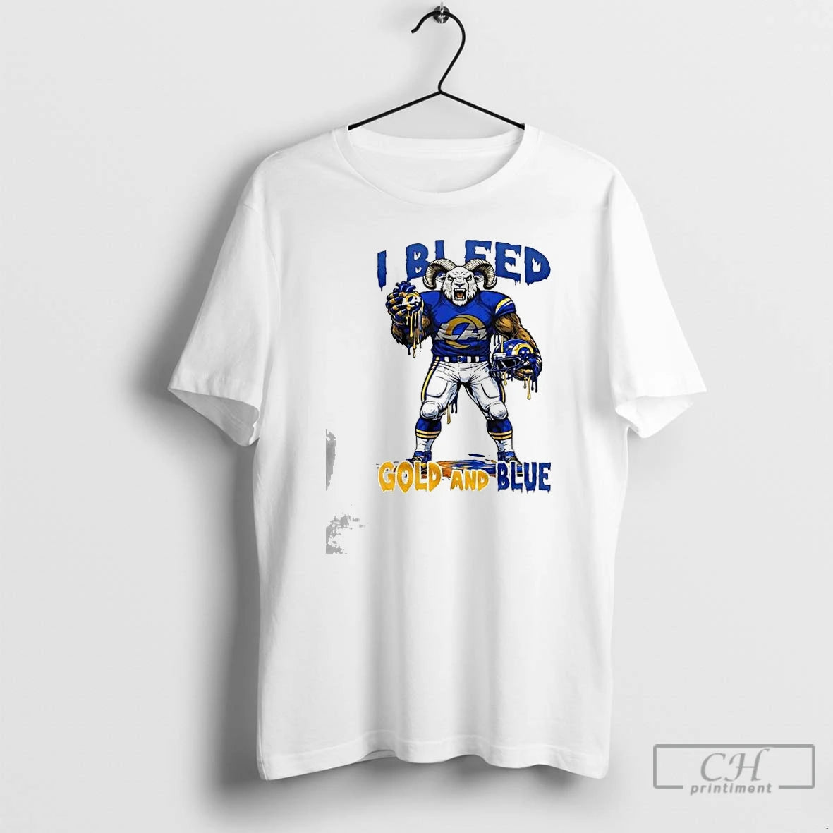 Premium Rams For Life I Bleed Gold And Blue T-Shirts, Hoodie, Sweatshirt | InkRitualCo.com