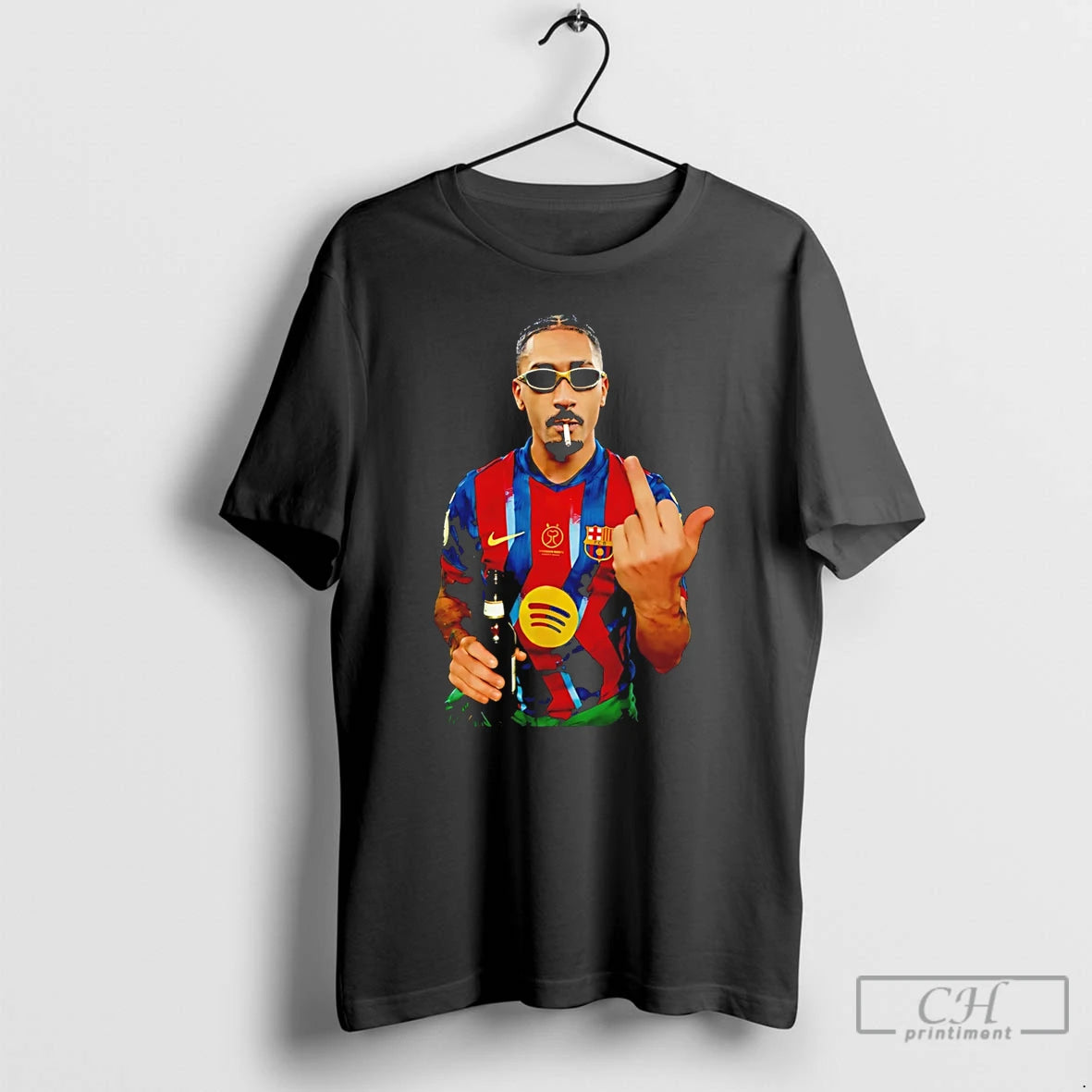 Premium Raphinha Middle Finger And Beer Barcelona Brasil Graphic T-Shirts, Hoodie, Sweatshirt | InkRitualCo.com