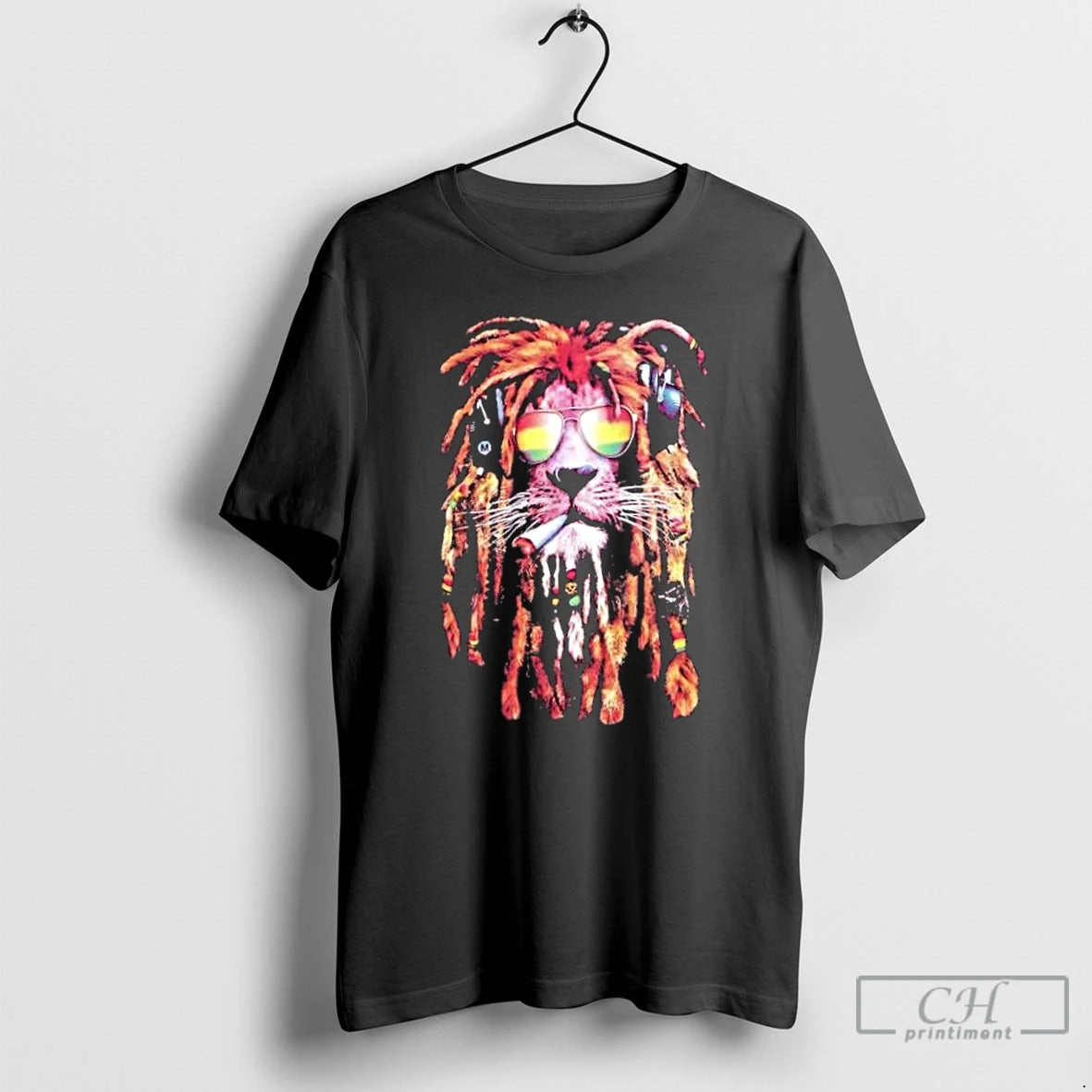 Premium Rasta Lion Reggae Vibes Cool Dreadlock T Shirts Hoodie, Sweatshirt | InkRitualCo.com