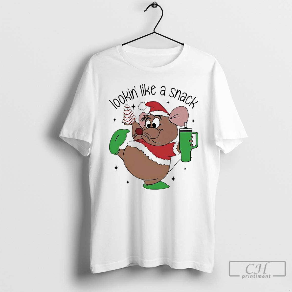 Premium Rat Santa Looking Like A Snack Christmas T-Shirts, Hoodie, Sweatshirt | InkRitualCo.com