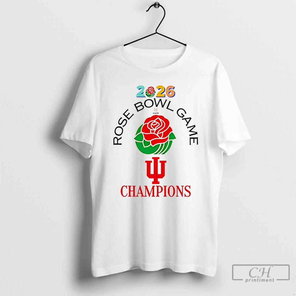 Premium Rose Bowl Game Champions 2026 Indiana Football T-Shirts, Hoodie, Sweatshirt | InkRitualCo.com
