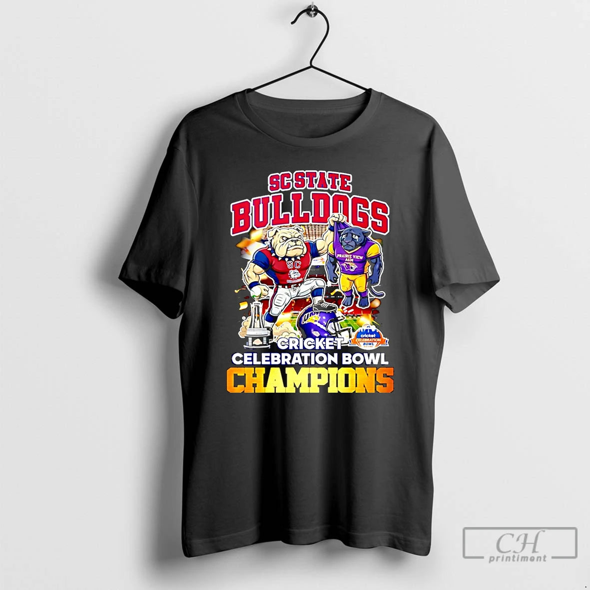 Premium Sc State Bulldogs 2025 Cricket Celebration Bowl Champions Mascot Christmas T-Shirts, Hoodie, Sweatshirt