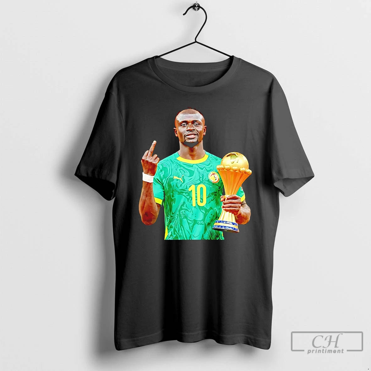 Premium Sadio Mane Senegal 2026 Champions Middle Finger Trophy T-Shirts, Hoodie, Sweatshirt | InkRitualCo.com