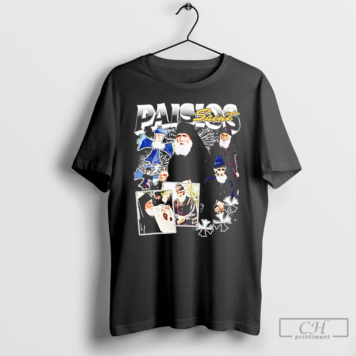 Premium Saint Paisios Picture Collage Vintage T-Shirts, Hoodie, Sweatshirt | InkRitualCo.com