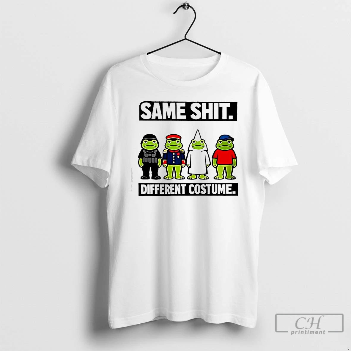 Premium Same Shit Different Costume Frogs Graphic T-Shirts, Hoodie, Sweatshirt | InkRitualCo.com