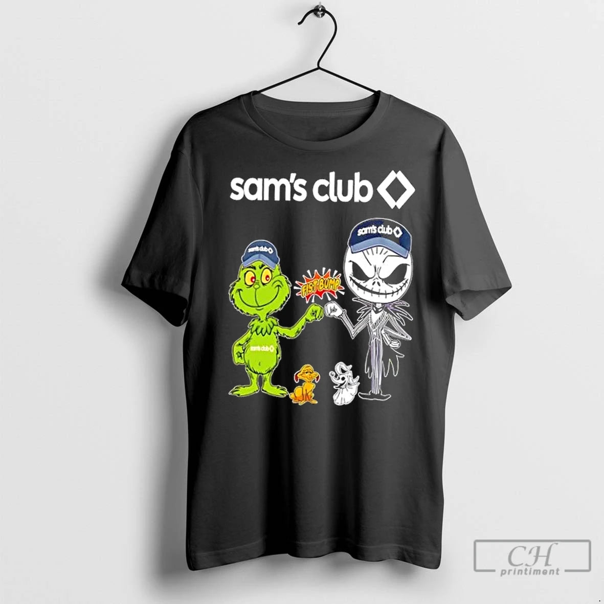 Premium Sams Club X Grinch And Jack Skellington Fist Bump Uniwilling Friends T-Shirts, Hoodie, Sweatshirt | InkRitualCo.com