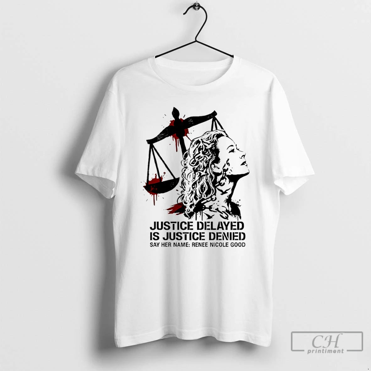 Premium Say Her Name Renee Nicole Good Justice Delayed Is Justice Denied T Shirts Sweater Hoodie, Sweatshirt