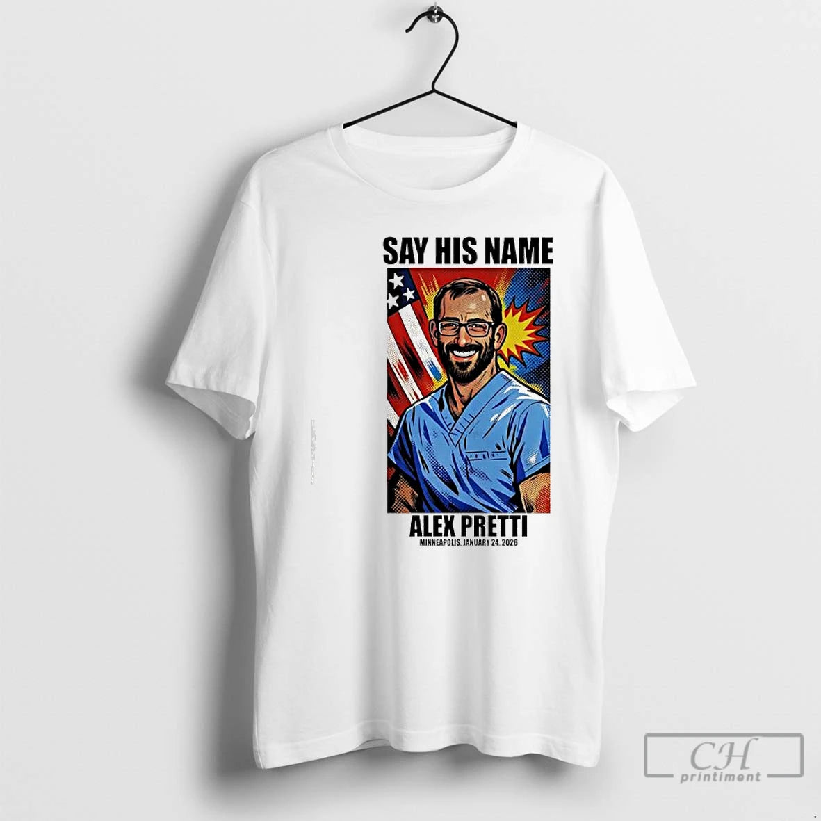 Say His Name Alex Pretti Minneapolis January 24th 2026 T-Shirts, Hoodie, Sweatshirt | InkRitualCo.com
