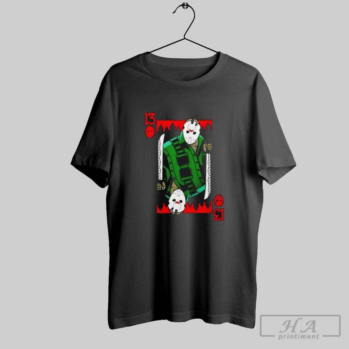 Premium Scary Jason 13 Voorhees Friday The 13th Horror Card T-Shirts, Hoodie, Sweatshirt | InkRitualCo.com