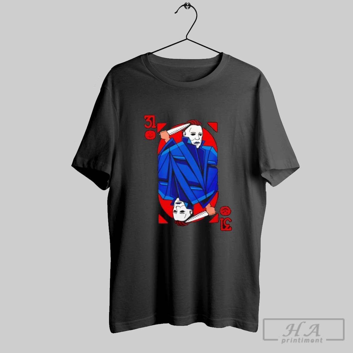 Premium Scary Michael Myers 31 Halloween Horror Card T-Shirts, Hoodie, Sweatshirt | InkRitualCo.com