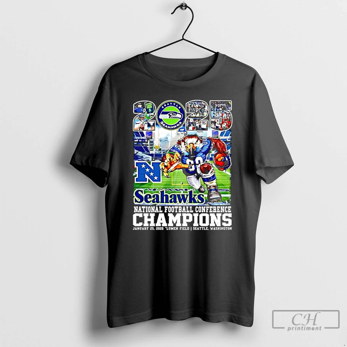 Seahawks National Football Conference Champions Jan 25th 2026 Lumen Field Seattle Washington T-Shirts, Hoodie, Sweatshirt