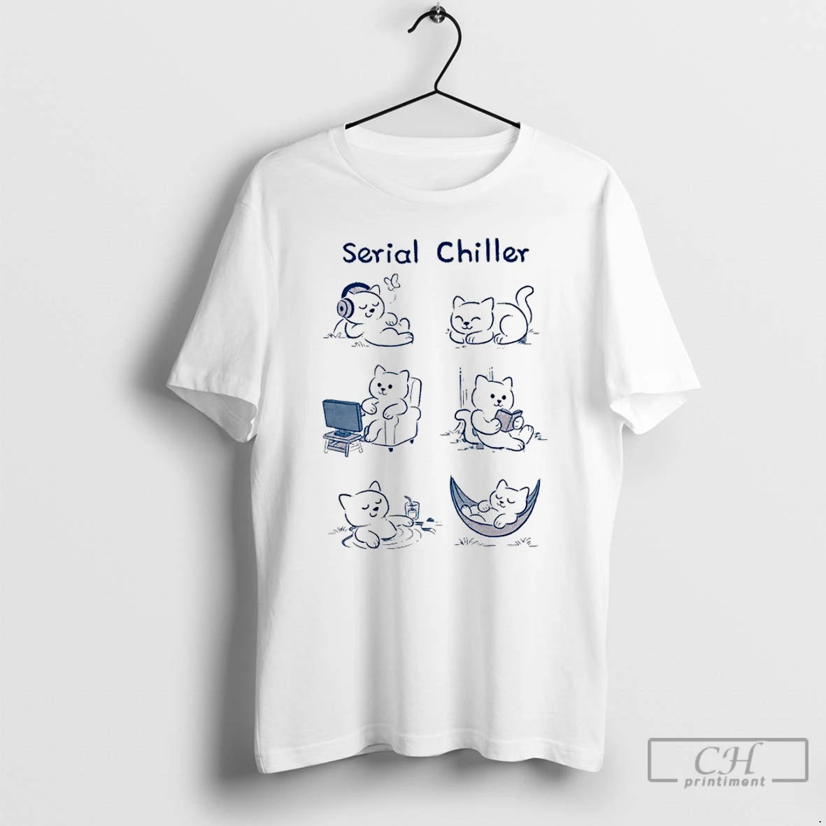 Premium Serial Chiller Cats Meme T-Shirts, Hoodie, Sweatshirt | InkRitualCo.com