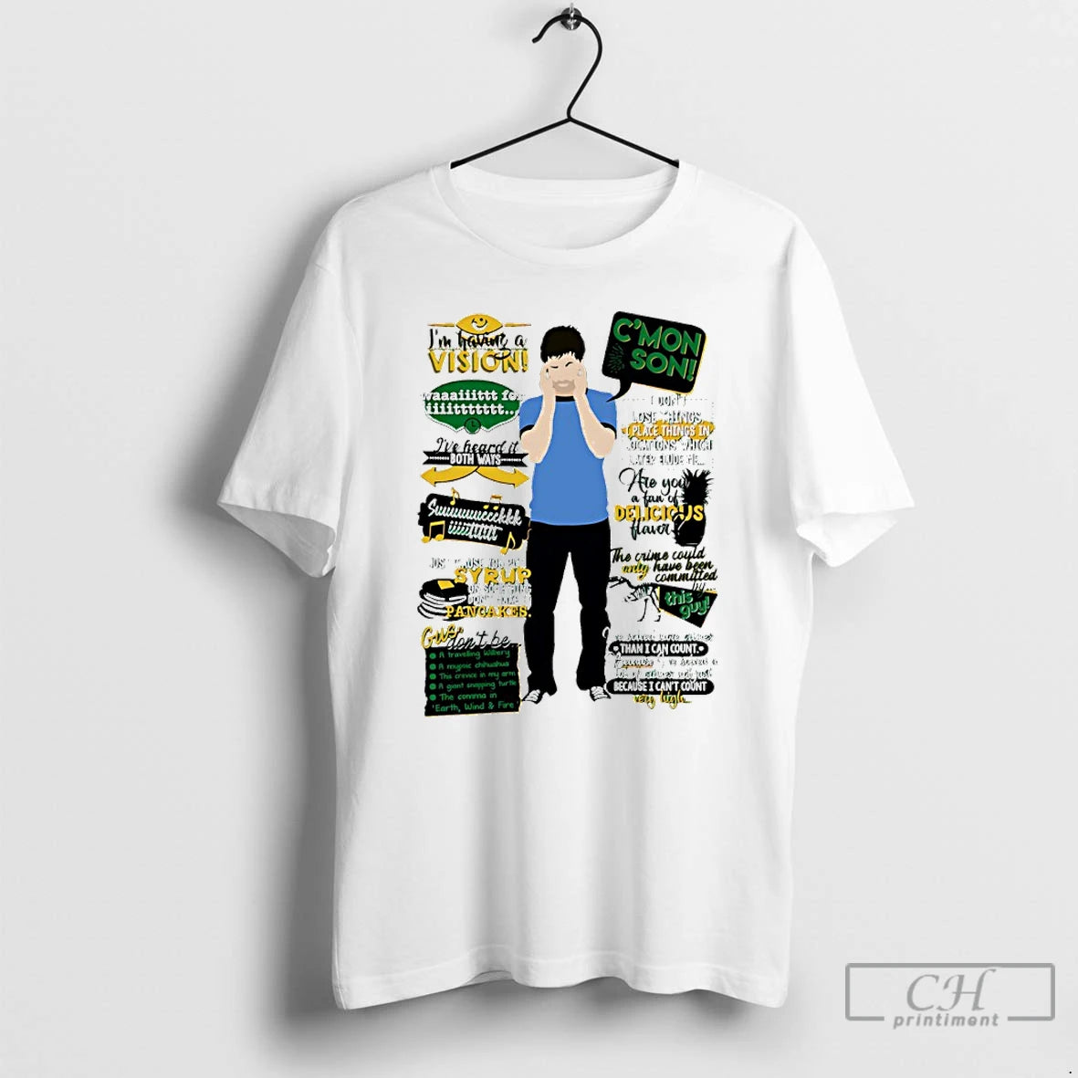 Premium Shawn Spencer Cmon Son Im Traving A Vision Quotes T-Shirts, Hoodie, Sweatshirt | InkRitualCo.com