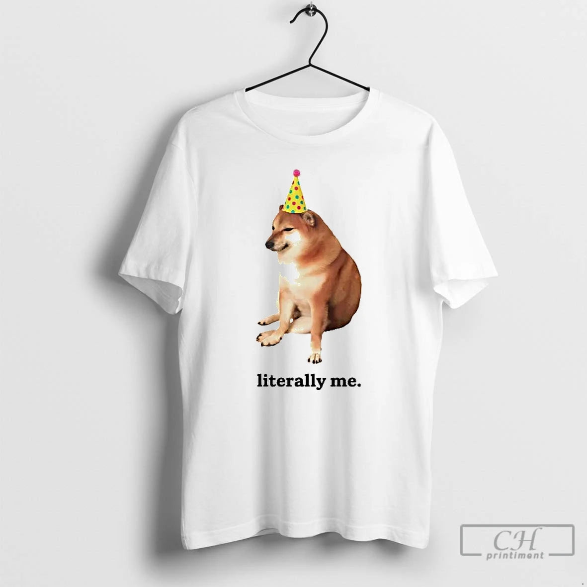 Premium Shiba Inu Meme Literally Me T-Shirts, Hoodie, Sweatshirt | InkRitualCo.com