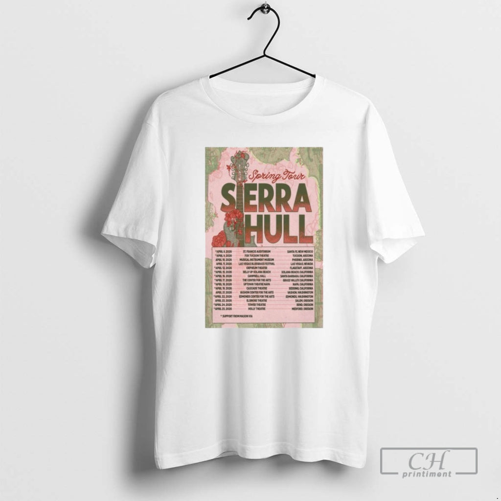 Premium Sierra Hull 2026 Spring Tour Shirt Sweater Hoodie, Sweatshirt | InkRitualCo.com
