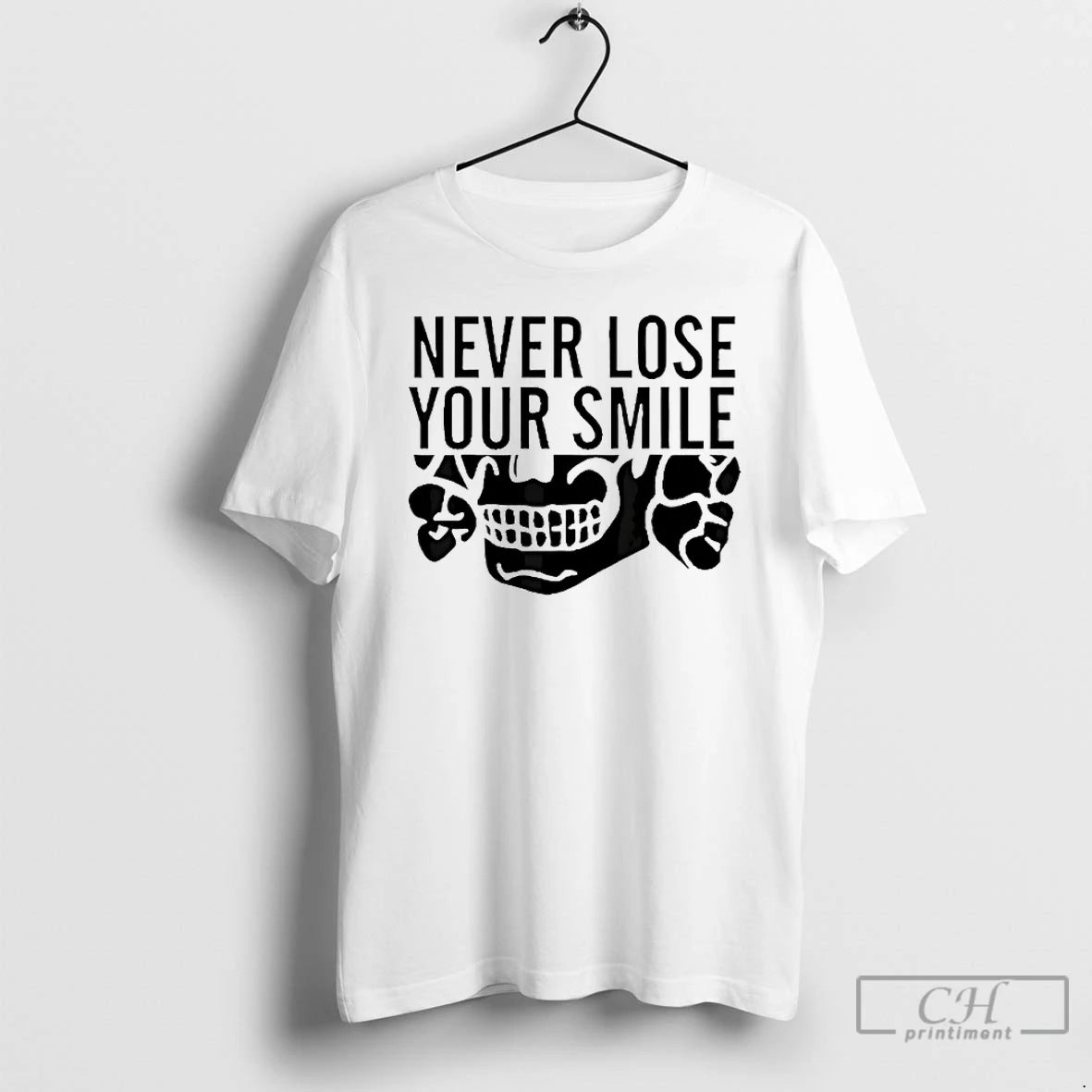 Premium Skull Never Lose Your Smile T-Shirts, Hoodie, Sweatshirt | InkRitualCo.com