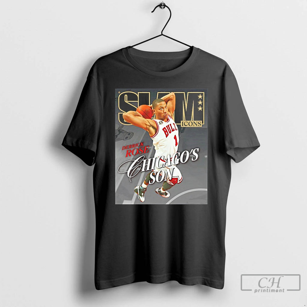 Premium Slam Icons Legend Derrick Rose Chicagos Son 2026 T-Shirts, Hoodie, Sweatshirt | InkRitualCo.com