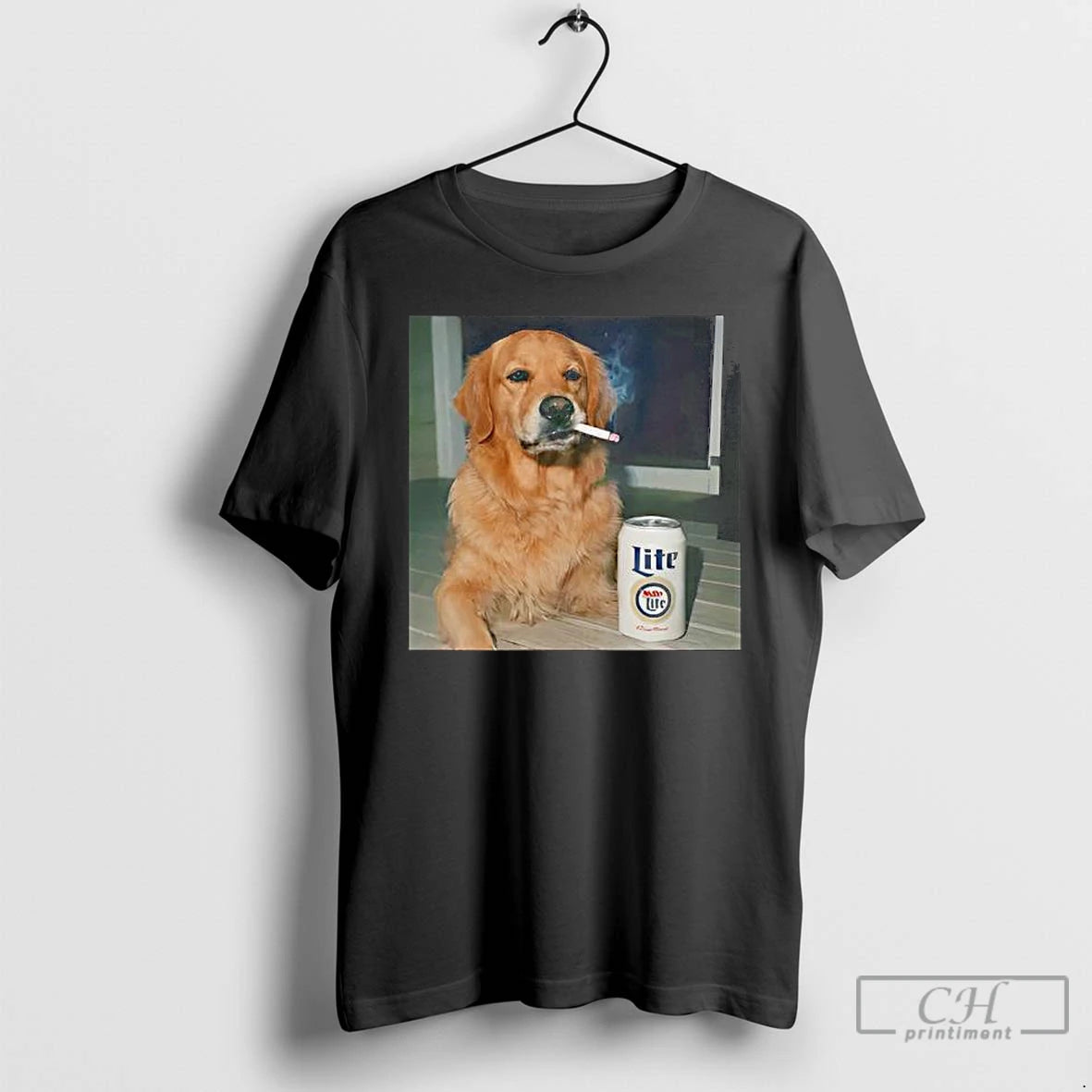 Premium Smoking Golden Retriever Funny Dog Meme T-Shirts, Hoodie, Sweatshirt | InkRitualCo.com