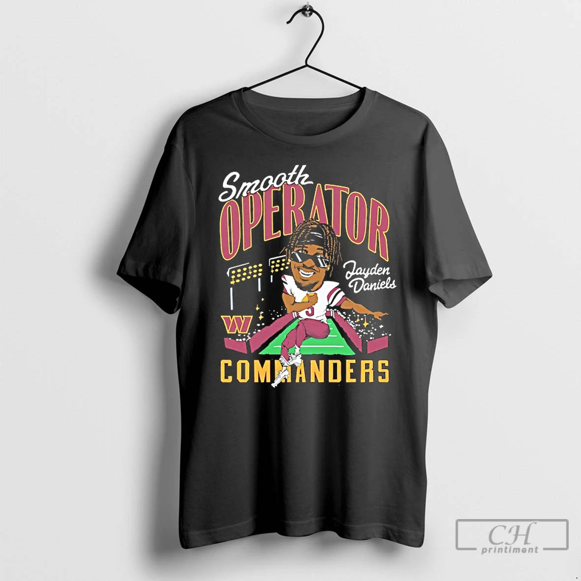 Premium Smooth Operator Jayden Daniels Washington Commanders Caricature T-Shirts, Hoodie, Sweatshirt | InkRitualCo.com