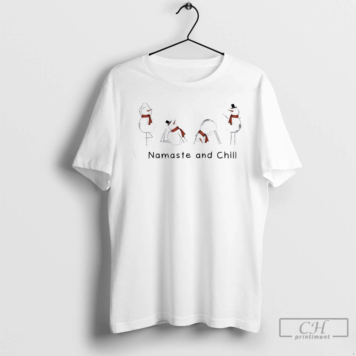 Premium Snowman Namaste And Chill Christmas T Shirts Hoodie, Sweatshirt | InkRitualCo.com