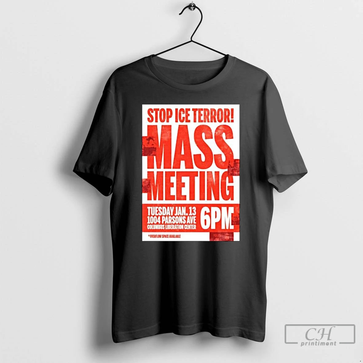 Premium Stop Ice Terror Mass Meeting January 13 2026 T-Shirts, Hoodie, Sweatshirt | InkRitualCo.com