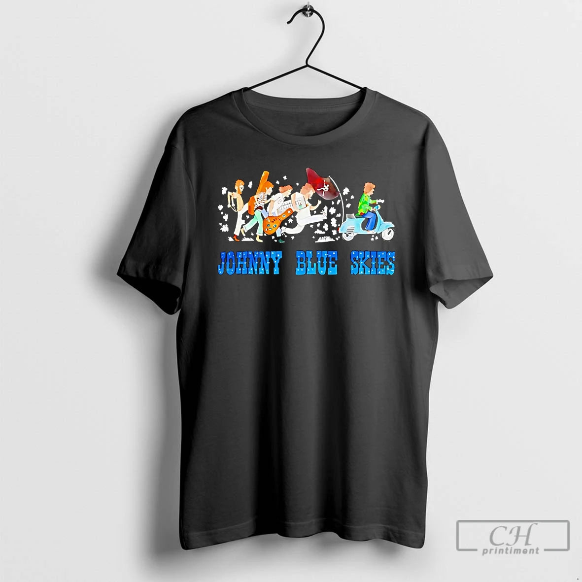 Premium Sturgill Simpson Scooter Johnny Blue Skies T-Shirts, Hoodie, Sweatshirt | InkRitualCo.com