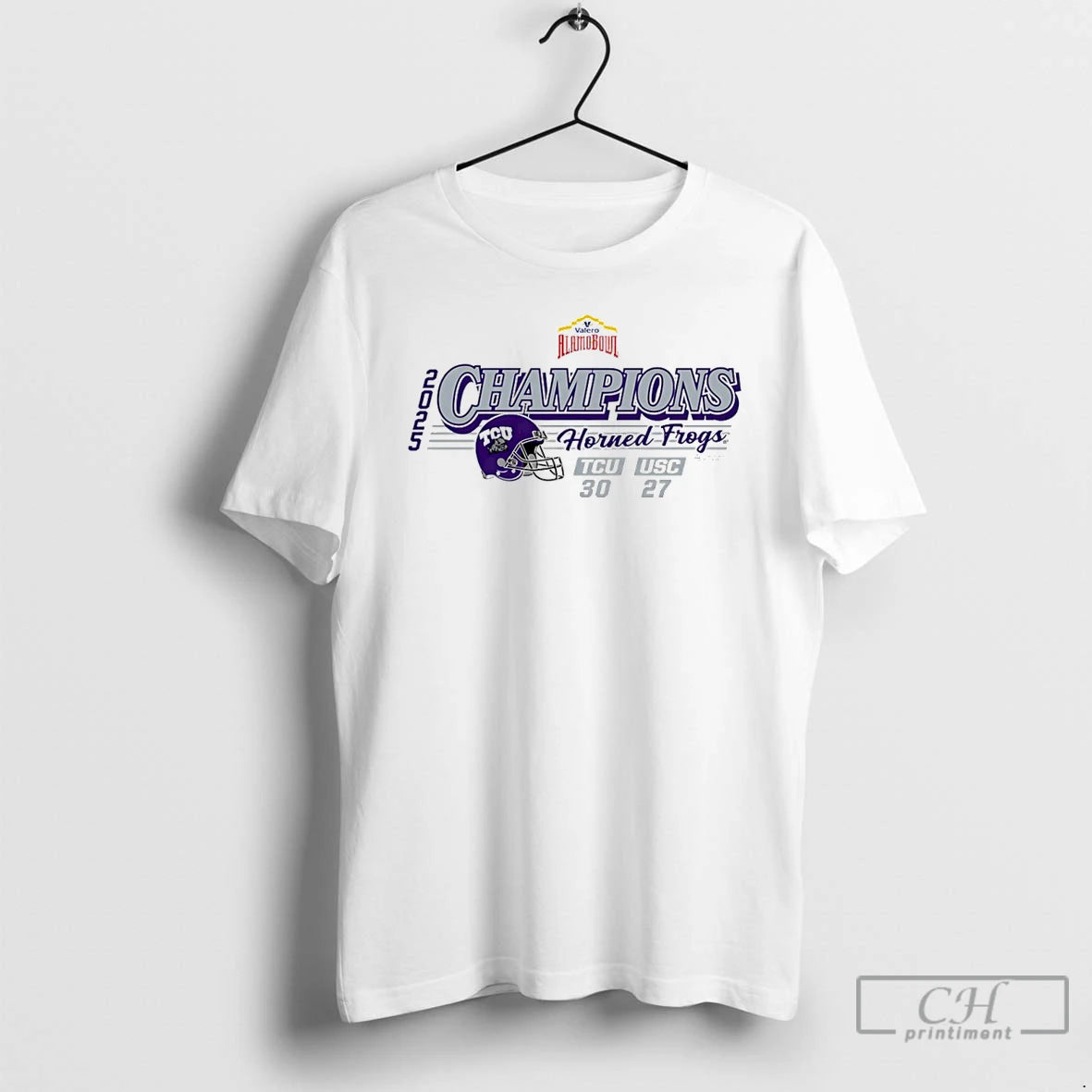 Premium Tcu Horned Frogs 2025 Valero Alamo Bowl Champions T-Shirts, Hoodie, Sweatshirt | InkRitualCo.com