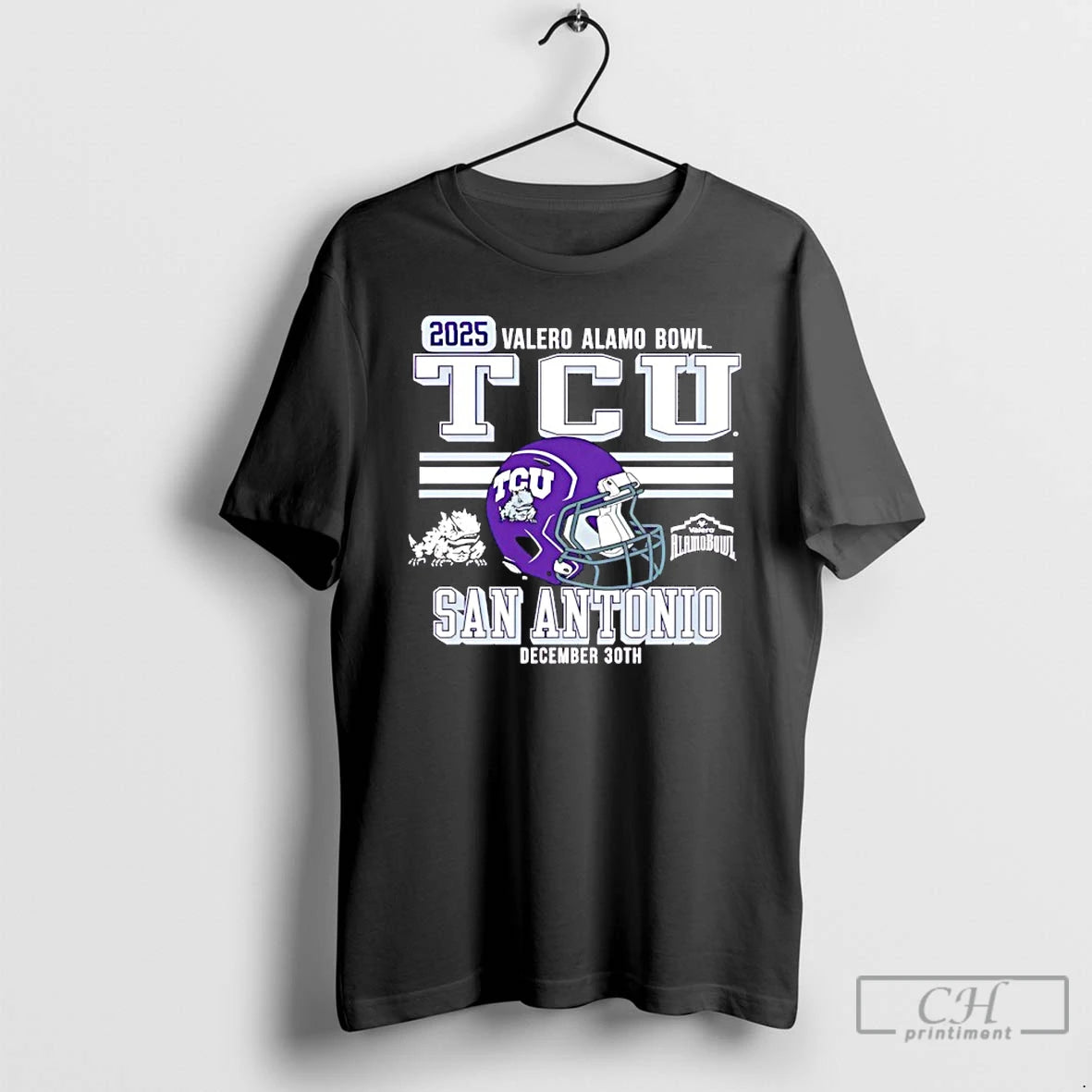 Premium Tcu San Antonio 2025 Alamo Bowl Bound Helmet T-Shirts, Hoodie, Sweatshirt | InkRitualCo.com