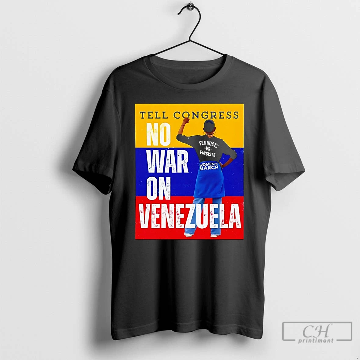 Premium Tell Congress No War On Venezuela Flag T-Shirts, Hoodie, Sweatshirt | InkRitualCo.com