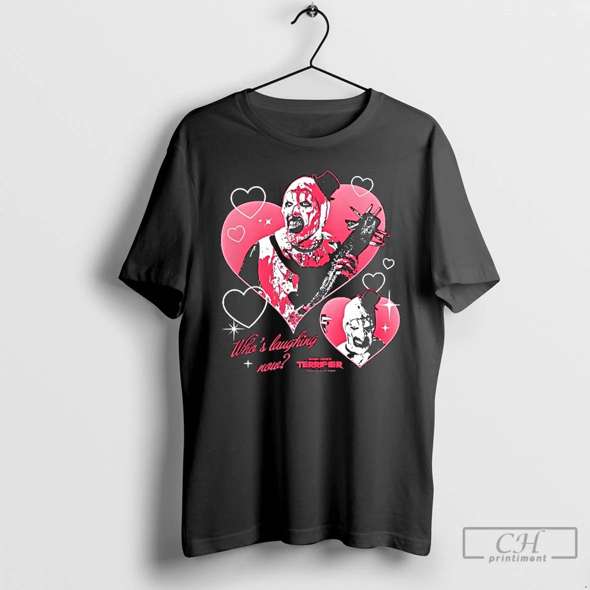 Premium Terrifier Whos Laughing Now Horror Movie T Shirts Hoodie, Sweatshirt | InkRitualCo.com