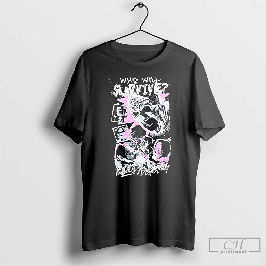 Premium Terrifier X Bloody Disgusting Who Will Survive T Shirts Hoodie, Sweatshirt | InkRitualCo.com