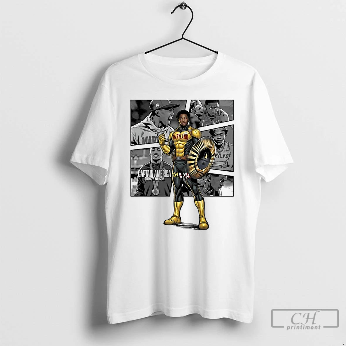 Premium The Avengers Captain America Quincy Wilson Track And Field Maryland T-Shirts, Hoodie, Sweatshirt | InkRitualCo.com