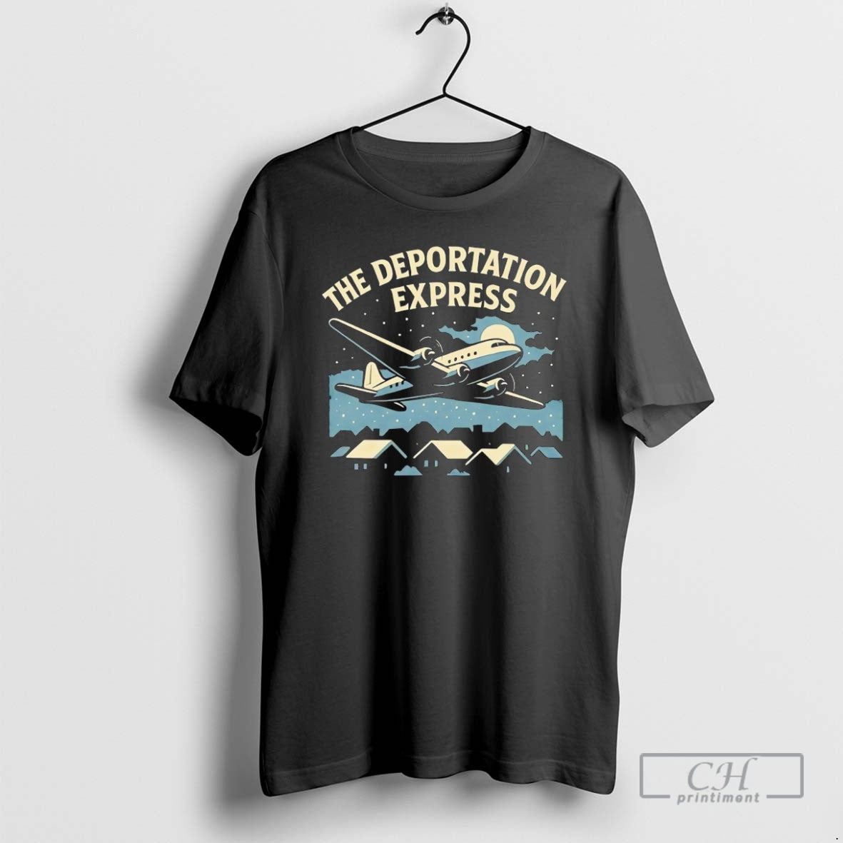 Premium The Deportation Express Plane Vintage Christmas Shirt Sweater Hoodie, Sweatshirt | InkRitualCo.com