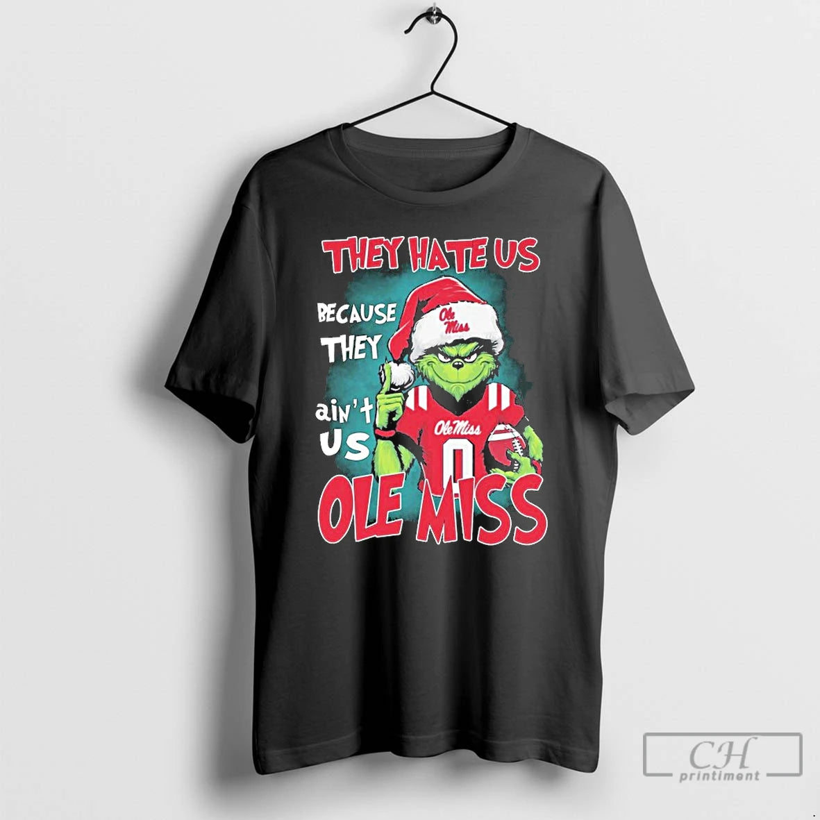 Premium The Grinch They Hate Us Because They Aint Us Ole Miss Rebels Christmas T-Shirts, Hoodie, Sweatshirt | InkRitualCo.com