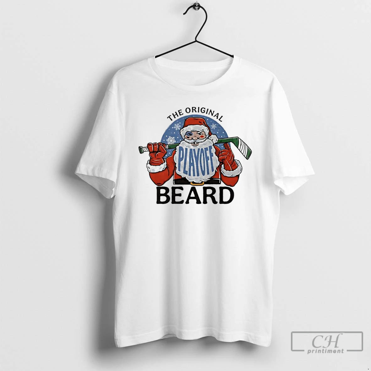 Premium The Playoff Beard Santa Hockey T-Shirts, Hoodie, Sweatshirt | InkRitualCo.com