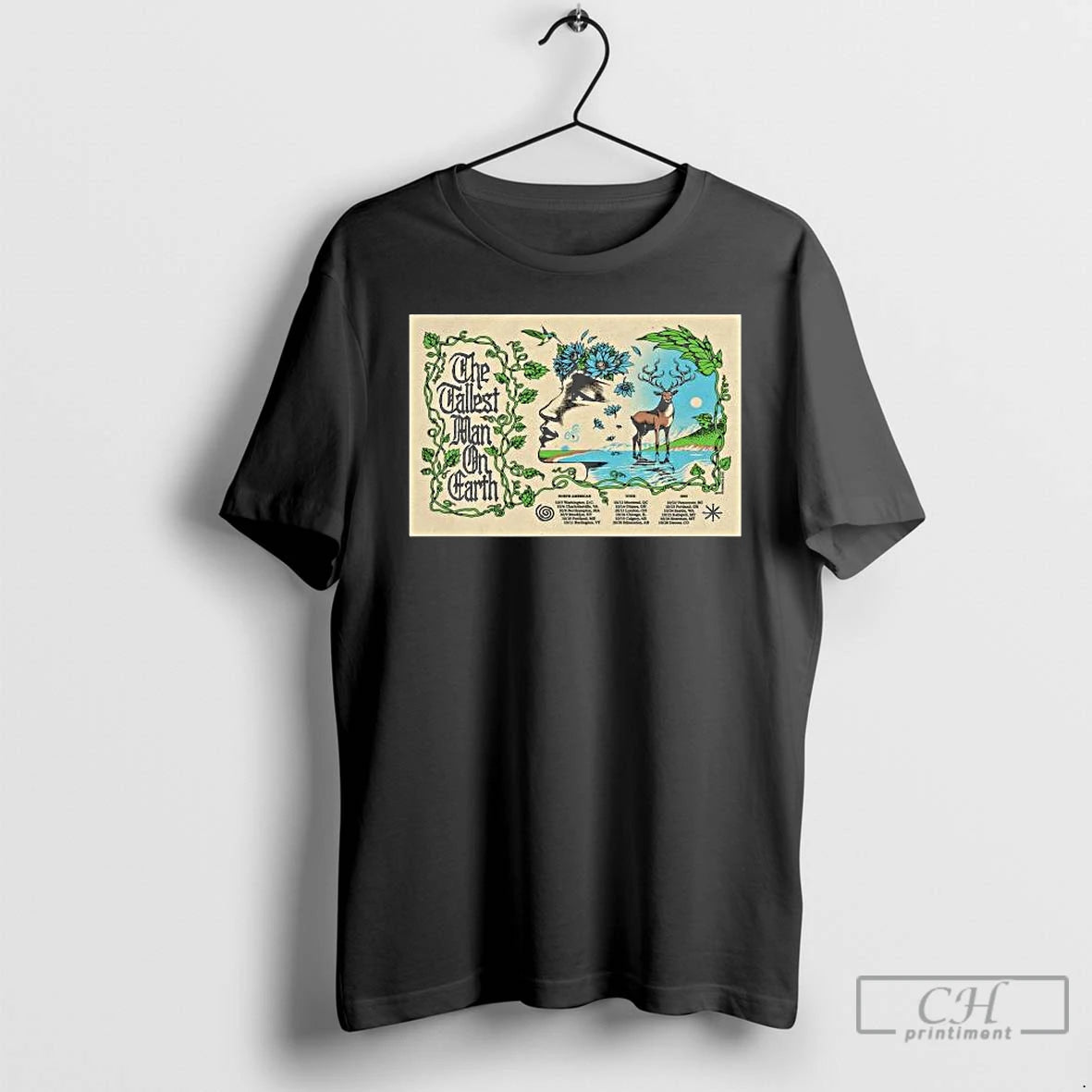 Premium The Tallest Man On Earth Tour 2025 North American Long Sleve T Shirts Hoodie, Sweatshirt | InkRitualCo.com