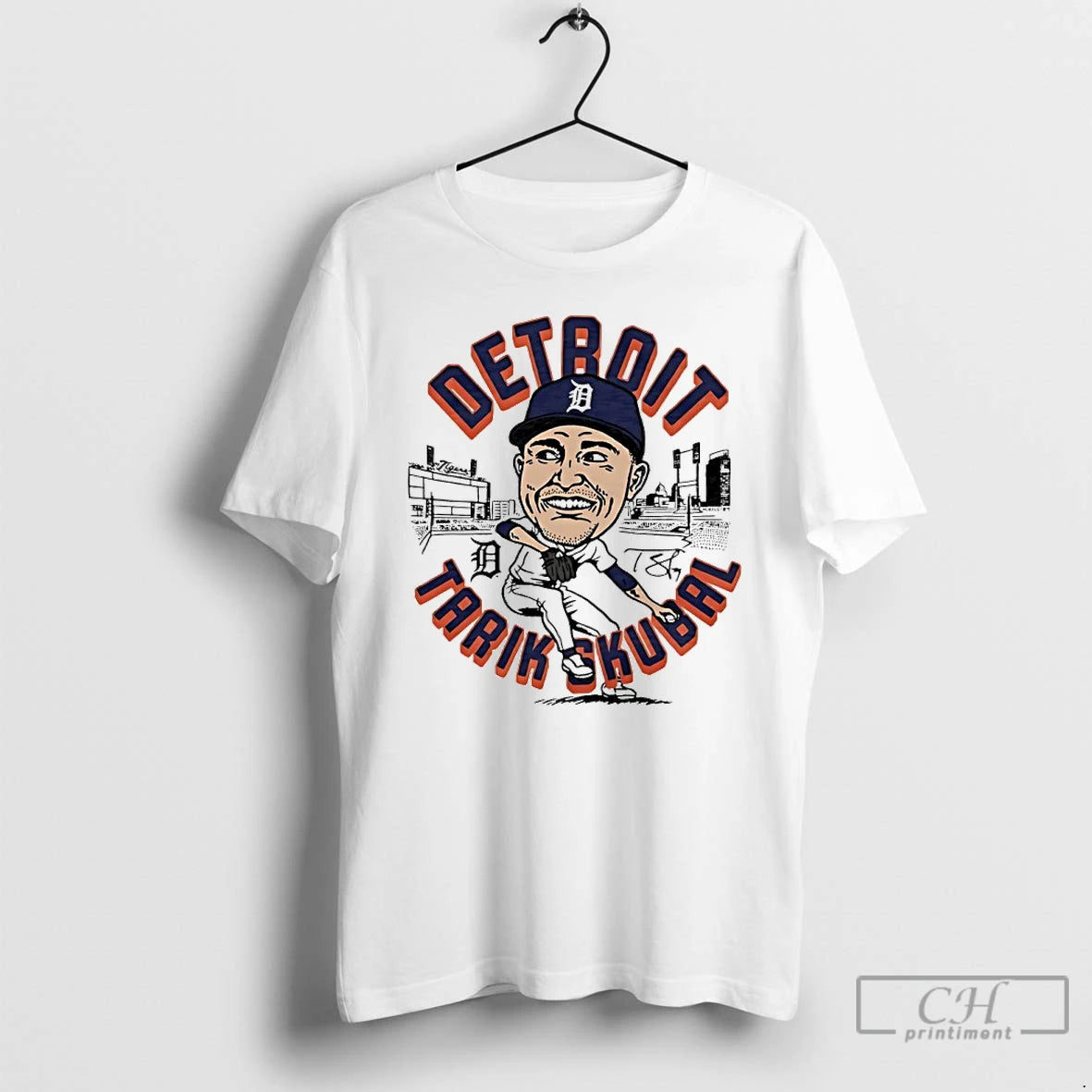 Premium Tigers Tarik Skubal Player Signature Caricature T-Shirts, Hoodie, Sweatshirt | InkRitualCo.com