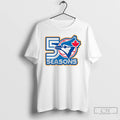 Premium Toronto Blue Jays 50 Seasons The Blue Jays In 2026 T-Shirts, Hoodie, Sweatshirt | InkRitualCo.com
