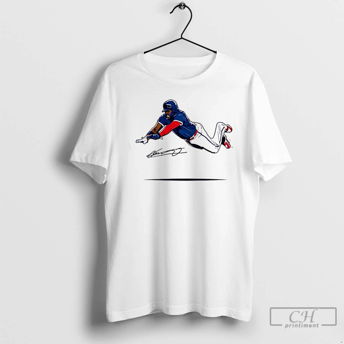 Premium Toronto Blue Jays Vladimir Guerrero Jr Flying Slide Signature T Shirts Hoodie, Sweatshirt | InkRitualCo.com