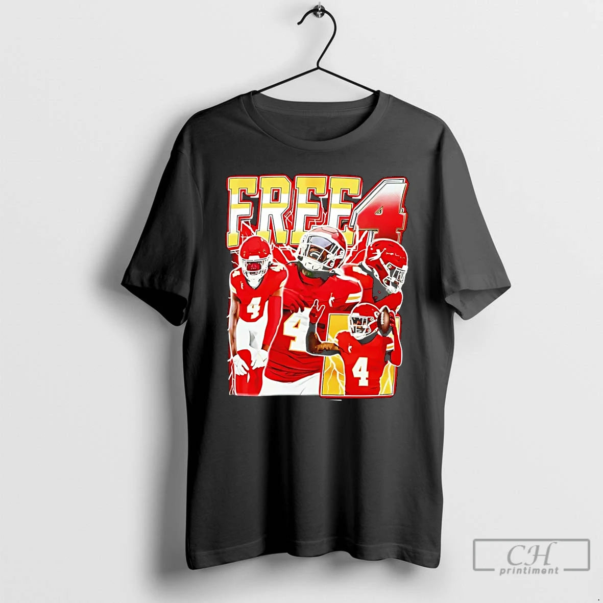 Premium Travis Kelce Tyquan Thornton Rashee Rice Free 4 T-Shirts, Hoodie, Sweatshirt | InkRitualCo.com